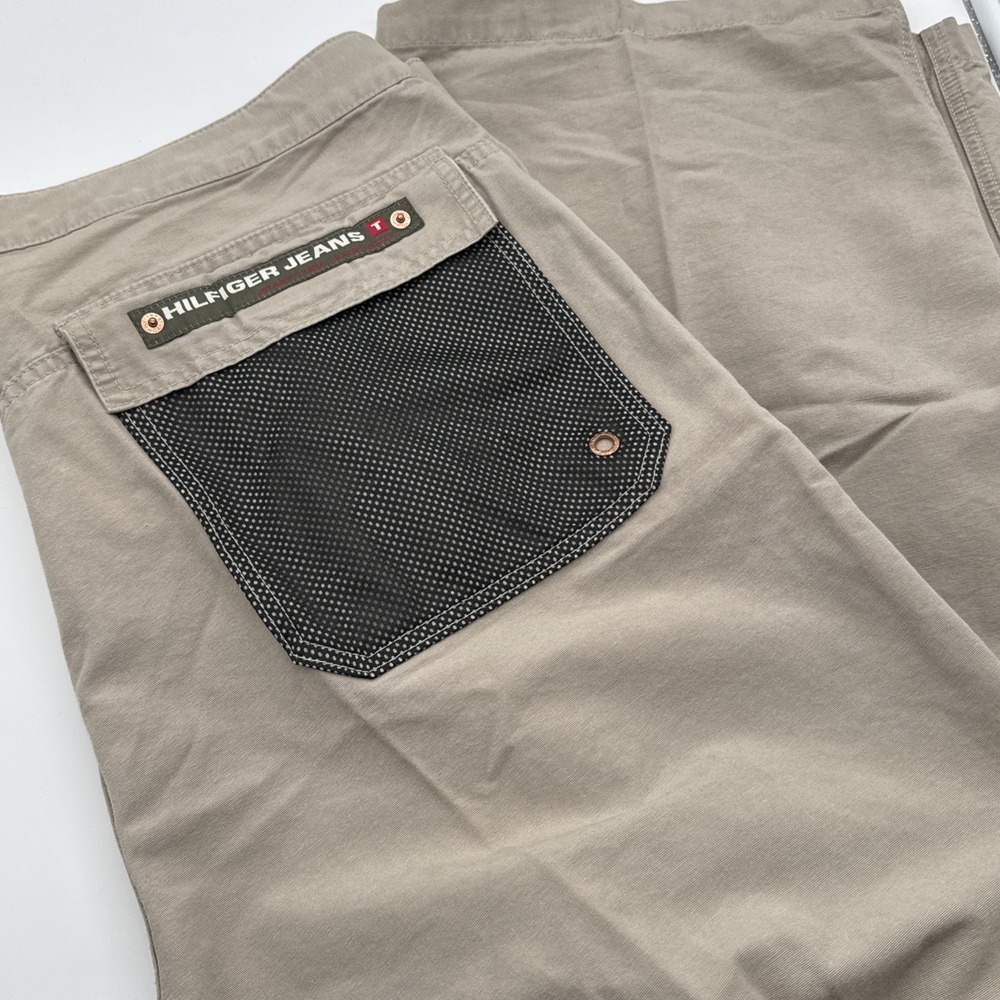 Vintage‎ Tommy Hilfiger Wide Leg Pants Mens 40 X 32 (FITS 39 X 32) Beige Baggy